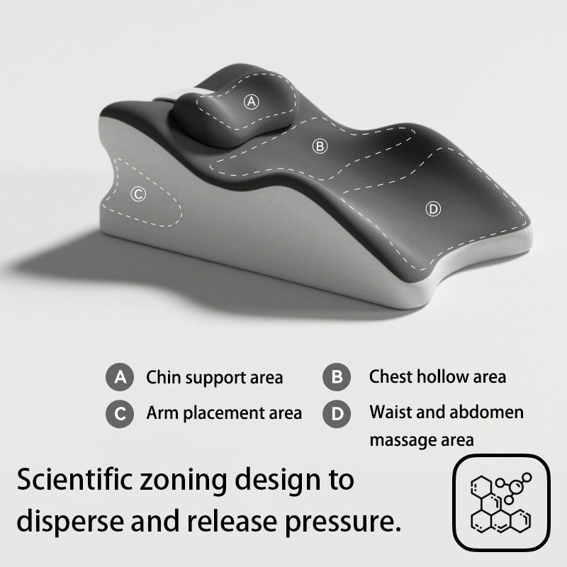 Bed pillow for prone sleeping, headboard backrest for lying down, memory foam support pillow, maternity leg elevation pillow, venous leg elevation for varicose veins.