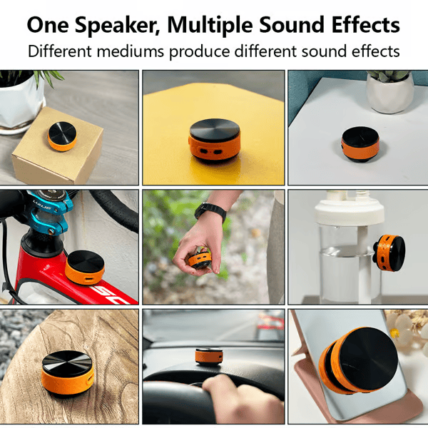 Bluetooth Mini Speaker Bone Conduction Portable Wireless Speaker Stereo Bass Sound Creative Portable Speakers Mini Size Music Player for Home,Outdoor,Travel