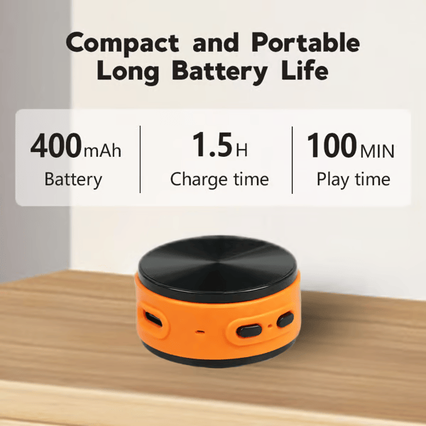 Bluetooth Mini Speaker Bone Conduction Portable Wireless Speaker Stereo Bass Sound Creative Portable Speakers Mini Size Music Player for Home,Outdoor,Travel