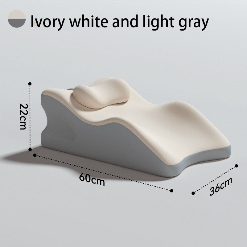 Bed pillow for prone sleeping, headboard backrest for lying down, memory foam support pillow, maternity leg elevation pillow, venous leg elevation for varicose veins.