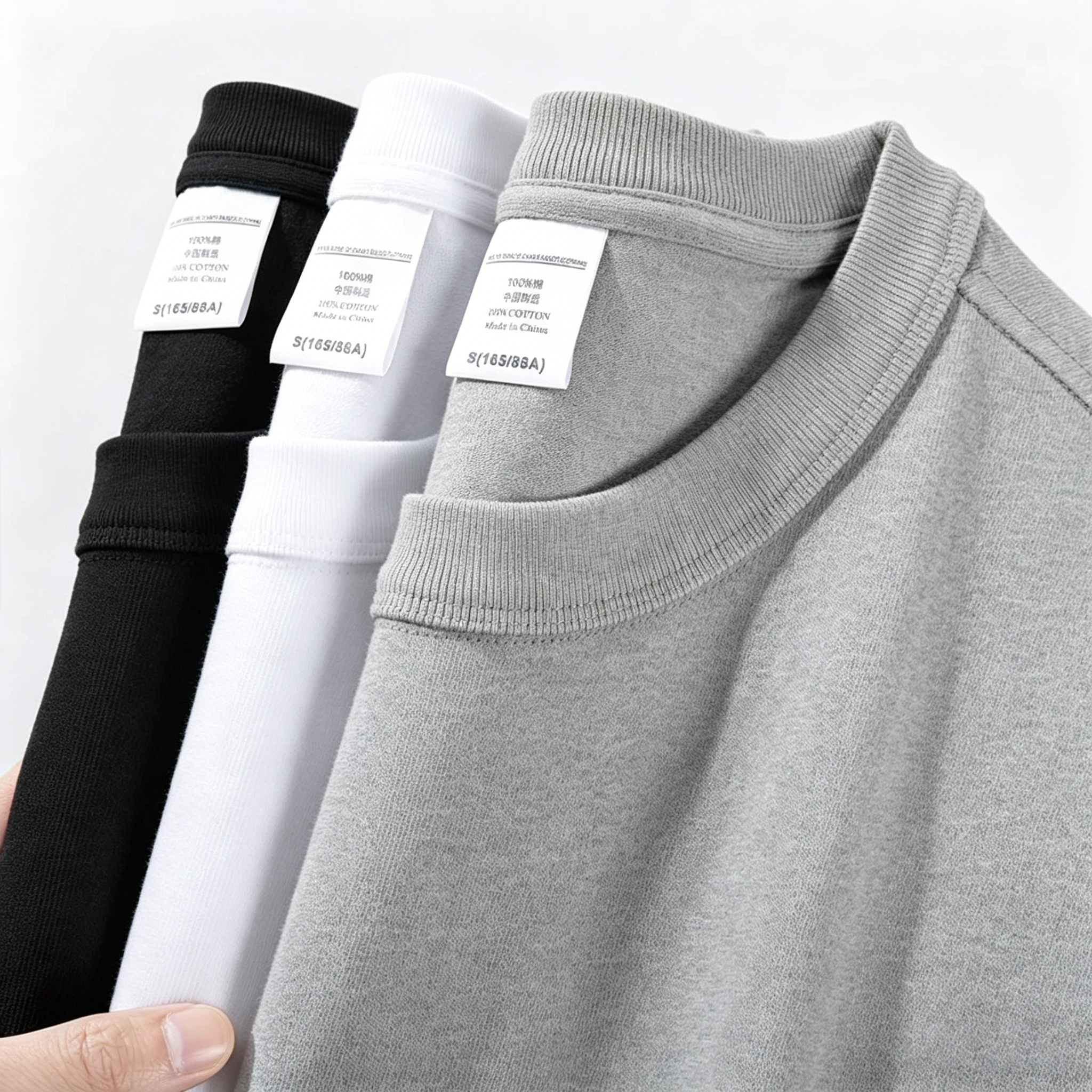 240-300G Heavyweight 100% Cotton T-Shirt Wholesale Solid Color Oversized Unisex In Stock Manufacturer Customizable