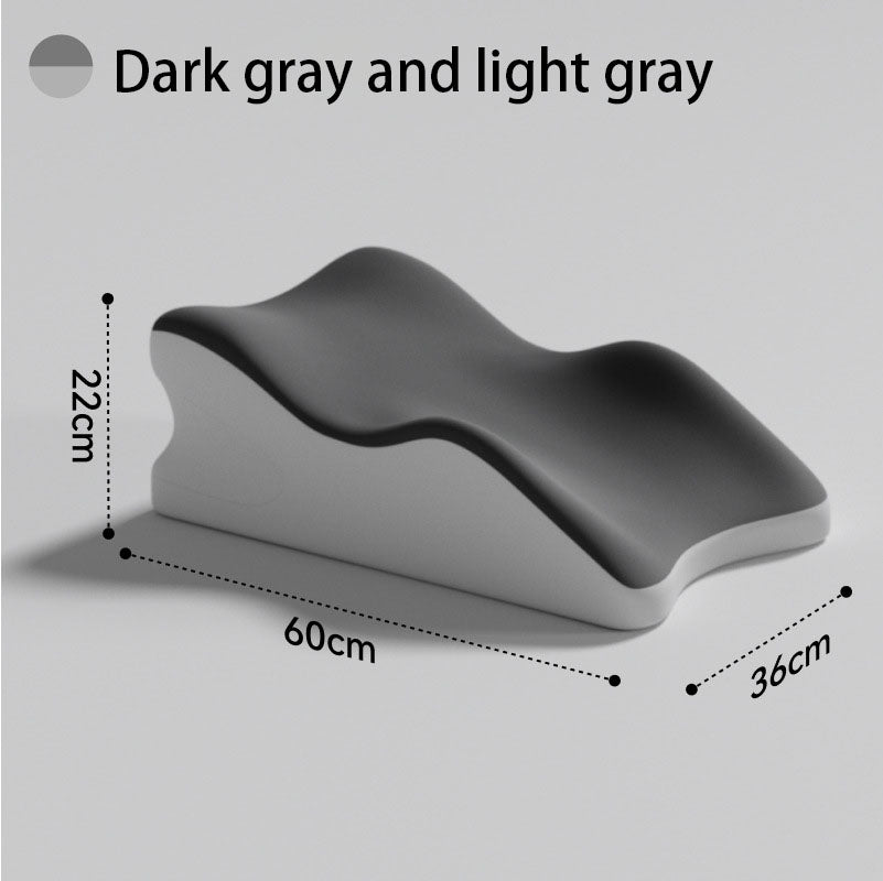 Bed pillow for prone sleeping, headboard backrest for lying down, memory foam support pillow, maternity leg elevation pillow, venous leg elevation for varicose veins.