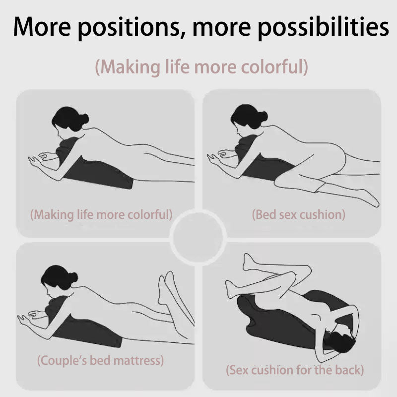 Bed pillow for prone sleeping, headboard backrest for lying down, memory foam support pillow, maternity leg elevation pillow, venous leg elevation for varicose veins.