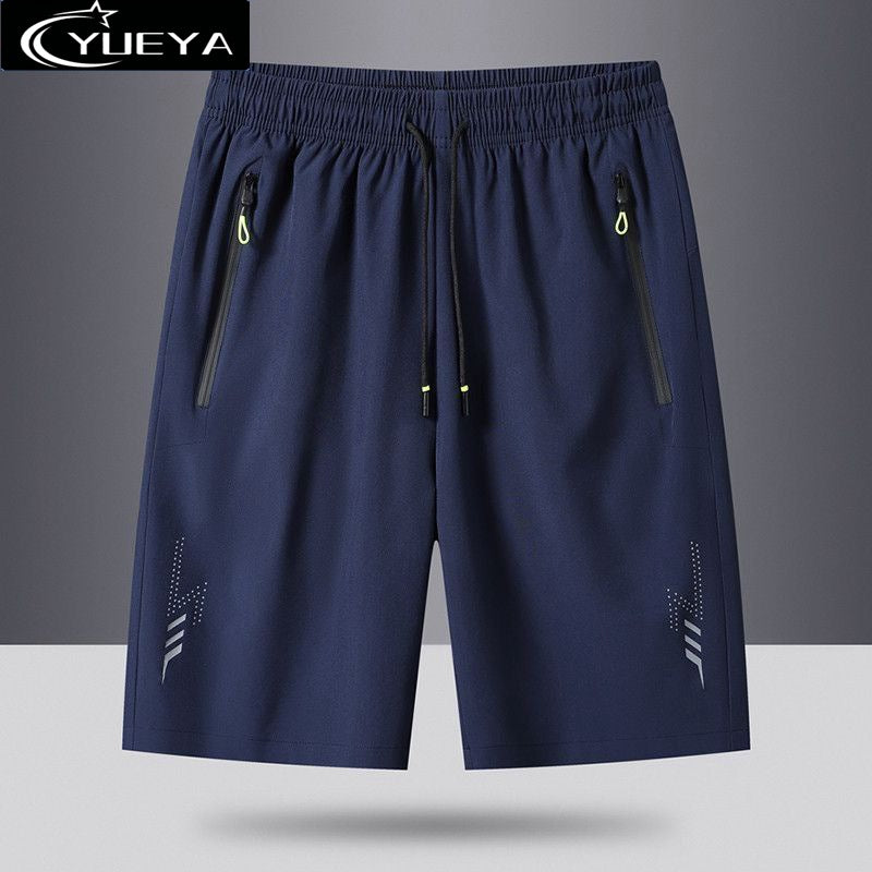 Men’s Ice Silk Quick-Dry Knee-Length Shorts